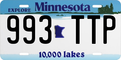 MN license plate 993TTP