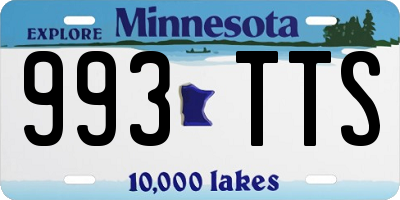MN license plate 993TTS