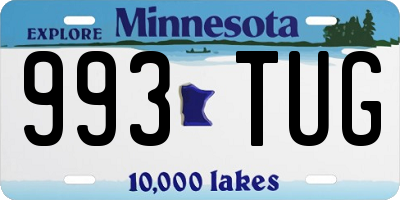 MN license plate 993TUG
