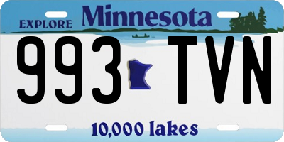 MN license plate 993TVN
