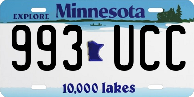 MN license plate 993UCC