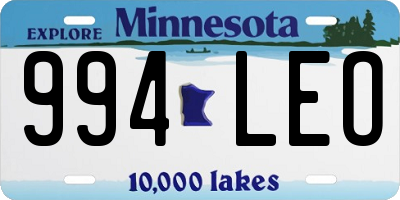 MN license plate 994LEO