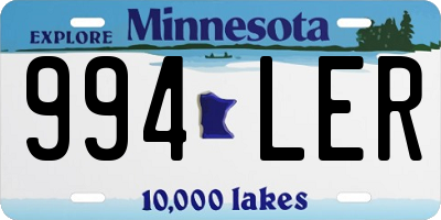 MN license plate 994LER