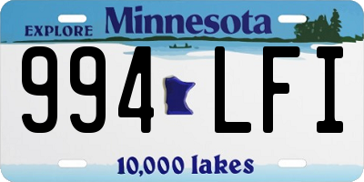 MN license plate 994LFI