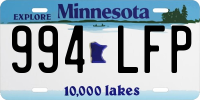 MN license plate 994LFP