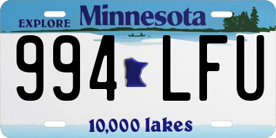 MN license plate 994LFU
