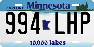 MN license plate 994LHP