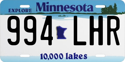 MN license plate 994LHR