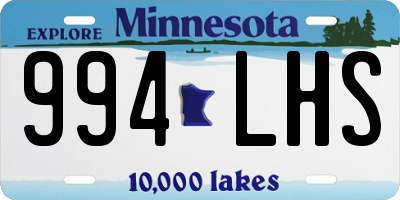 MN license plate 994LHS