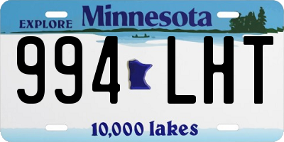 MN license plate 994LHT