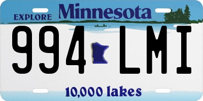 MN license plate 994LMI