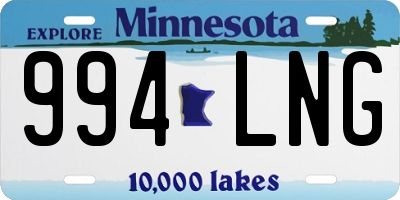 MN license plate 994LNG