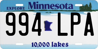 MN license plate 994LPA