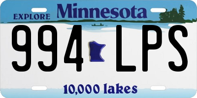 MN license plate 994LPS