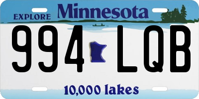 MN license plate 994LQB