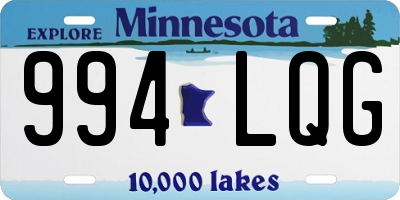 MN license plate 994LQG