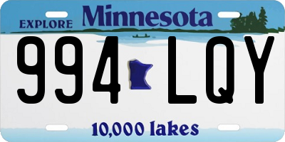 MN license plate 994LQY