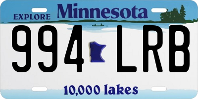 MN license plate 994LRB