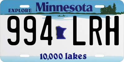 MN license plate 994LRH