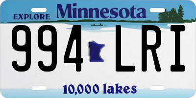 MN license plate 994LRI