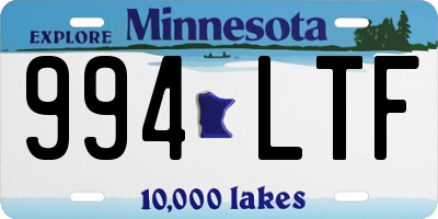 MN license plate 994LTF