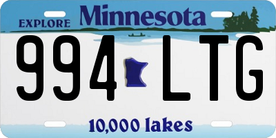 MN license plate 994LTG