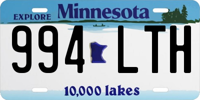 MN license plate 994LTH