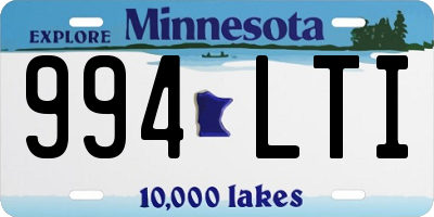 MN license plate 994LTI