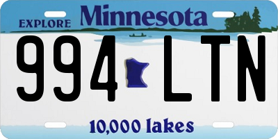 MN license plate 994LTN