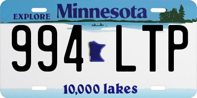 MN license plate 994LTP