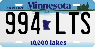 MN license plate 994LTS