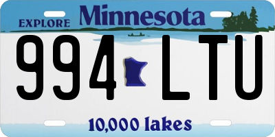 MN license plate 994LTU