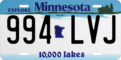 MN license plate 994LVJ