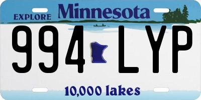 MN license plate 994LYP