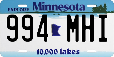 MN license plate 994MHI