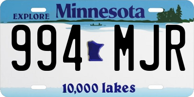 MN license plate 994MJR