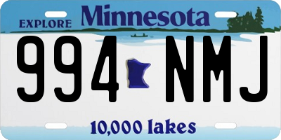 MN license plate 994NMJ