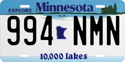 MN license plate 994NMN