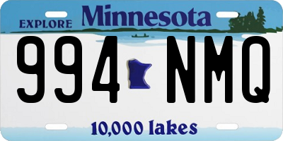 MN license plate 994NMQ