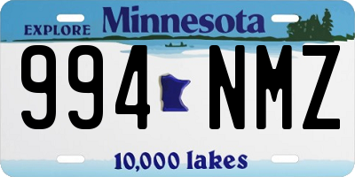 MN license plate 994NMZ