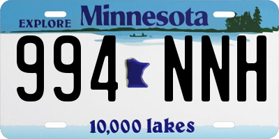 MN license plate 994NNH