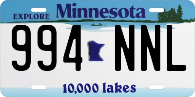 MN license plate 994NNL