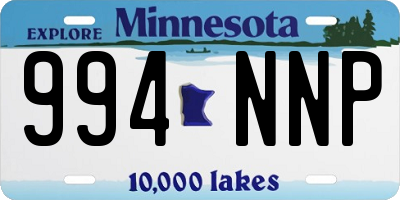 MN license plate 994NNP