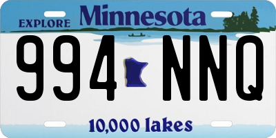 MN license plate 994NNQ