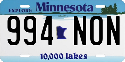 MN license plate 994NON