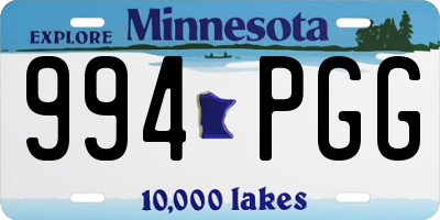 MN license plate 994PGG