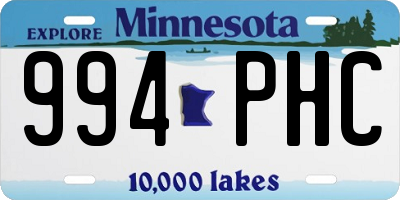 MN license plate 994PHC