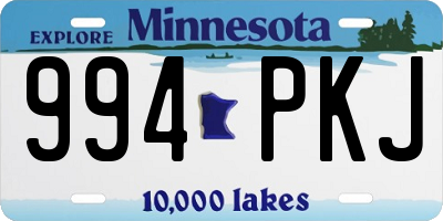 MN license plate 994PKJ