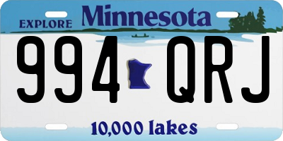 MN license plate 994QRJ