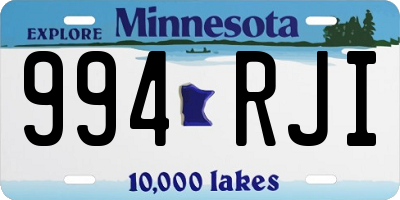 MN license plate 994RJI